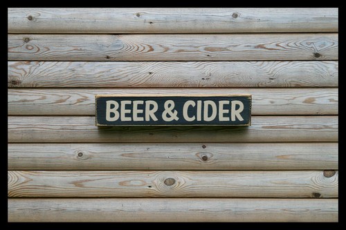 Beer cider vintage style - &,