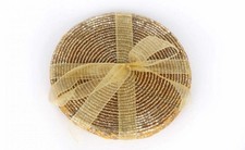 Gold Glass Beaded Coasters Set