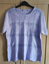 Ladies Short Sleeve Jumper Size M 14 Approx 