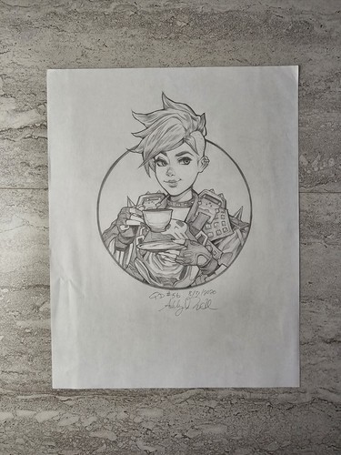 Overwatch tracer original art - tracer,