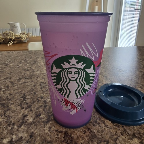 Starbucks blue purple colour - starbucks, blue/purple