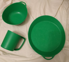 Plastic Camping Set Plate Bowl