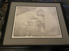 Framed serigraph motif - framed,
