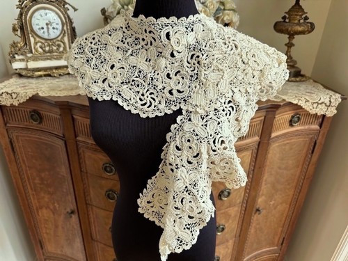 Antique vtg lace - antique, lg