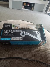 Modern Mono Kitchen Mixer Tap Pull Out Handheld Spray Round Single Lever Chrome