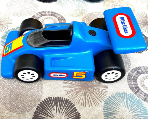 Little tikes blue race car - race, toy