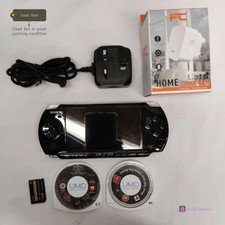 SONY PSP-3003 PLAY STATION PORTABLE HANDHELD GAMING CONSOLE WITH GAMES & CHARGER