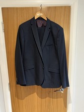 Taylor and Wright Men's Suit 2-Piece Blue/Grey-Jacket-46” Trousers-Reg 36”