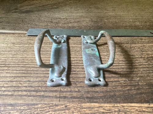 Antique pair bronze copper - pair, bronze/copper
