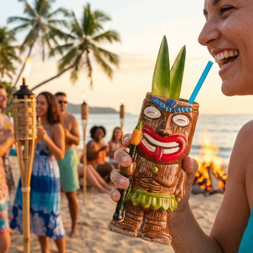 1pc hawaiian cocktail cup beer - hawaiian,