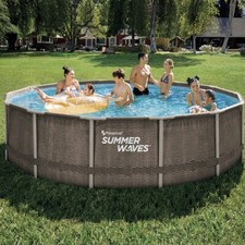 14ft Summer Rattan Frame Pool