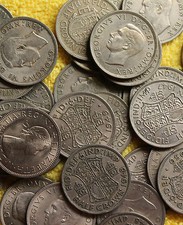 100 ENGLISH HALFCROWNS OLD