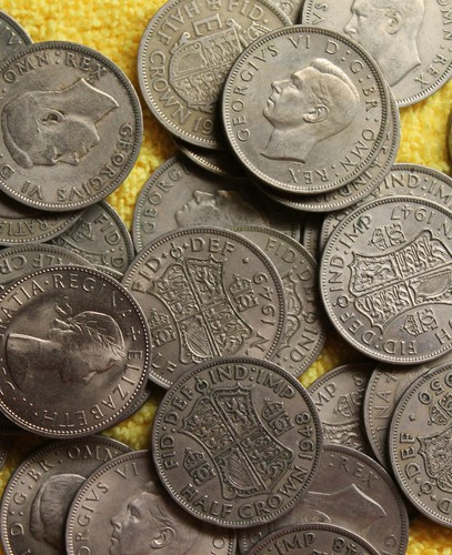 100 english halfcrowns - english,
