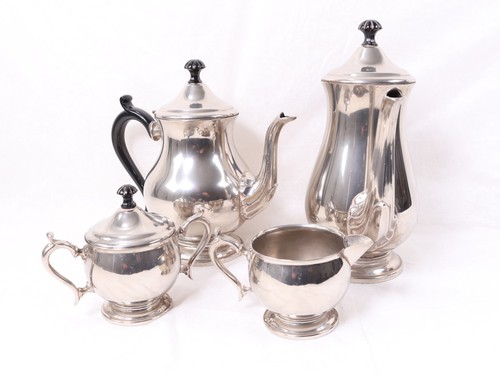 Four piece silver plated - four, tea