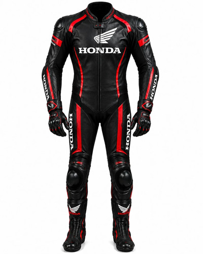 Honda motorbike leather racing - honda,