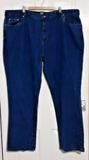 Union Blues Straight Leg Jeans W47 L32 Zip Fly Brand New Dark Wash