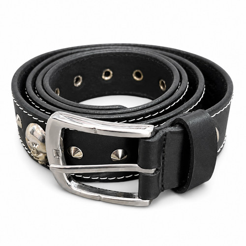 Men western leather belt - leather,