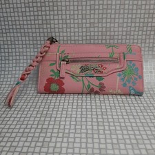 Debenhams Mantaray Womens Pink Purse Money Wallet Floral Zipped Cards Cash