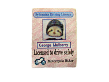 RARE Vintage Sylvanian Families George Mulberry Raccoon Driving Licence