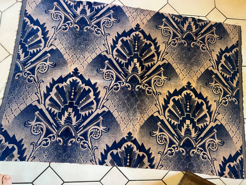 Rare fabric art deco - ,