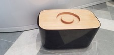 Joseph Joseph Bread Bin with Removable Bamboo Chopping Board Lid - Black