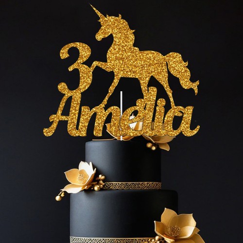 Unicorn cake topper - cake,