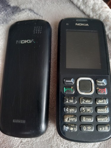 Nokia black mobile - c1-02,