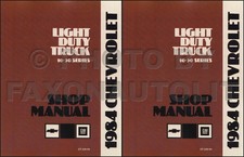 1984 Chevy Truck Shop Manual