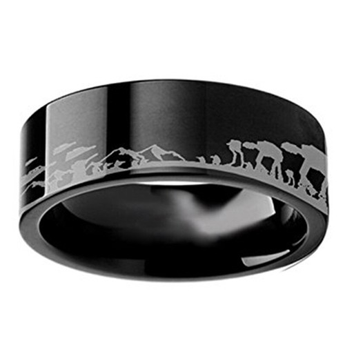 Titanium steel rings star - rings,