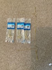 3 x all wire 2  boom sea fishing rigs beach pier boat flatfish whiting gold