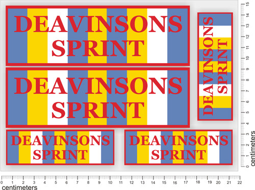 Deavinsons sprint stickers - deavinsons,