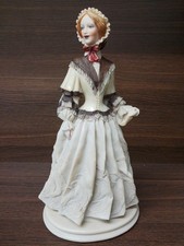 Hard Italian Resin Belcari Figurine "Victorian Lady" 