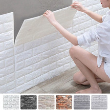 10-60X Stick On Tiles Self-Adhesive Kitchen Bathroom 3D Wall Sticker Tiles Decor