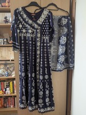 Navy Blue Shalwar Kameez Size