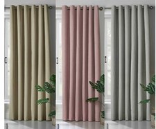 Woven Linen Look Plain Block