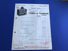 Hardy & Padmore Limited Worcester Foundry Furnace Doors 1930  Receipt R43363