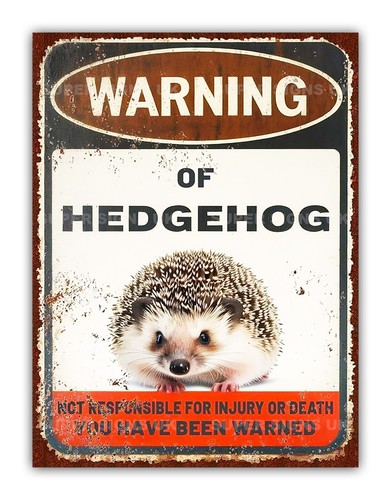 Funny hedgehog metal garden - metal,