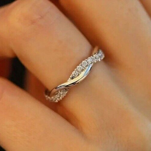 Genuine new dainty - cz, silver