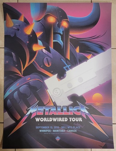 Metallica poster 2018 winnipeg - poster,