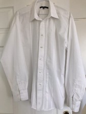 New “Life & Limb” White Cotton Beaded Shirt Large Chest 42” Also Listed In Black