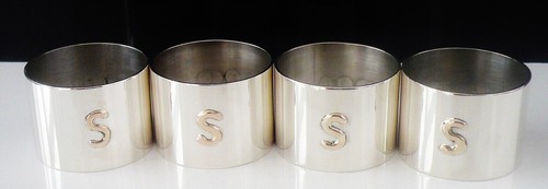 Sterling silver gold napkin - gold,