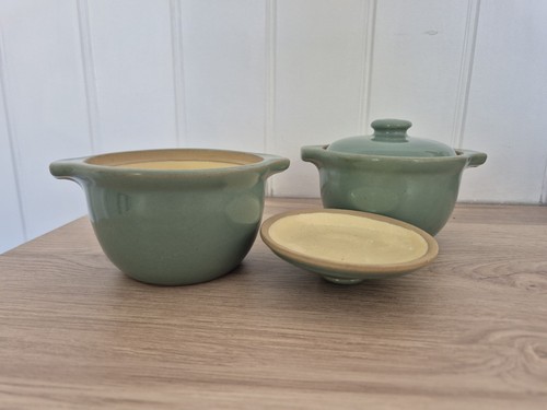 Denby manor green lidded soup - denby,