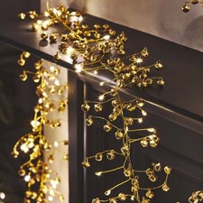 Golden Bells Garland 72 LED