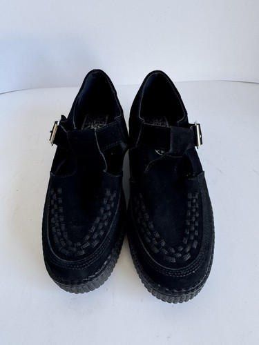 Black suede mary jane - t.u.k.,