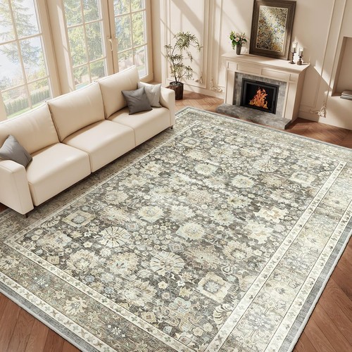 Homfine vintage area - rug, for
