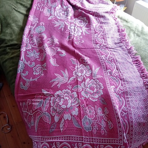 Vintage pink jacquard woven - pink,