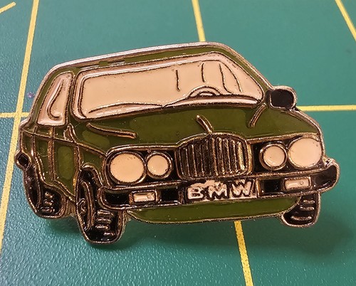 Bmw green car pin - green,