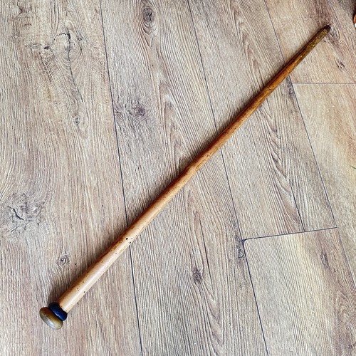 Vintage hardwood walking stick - hardwood,