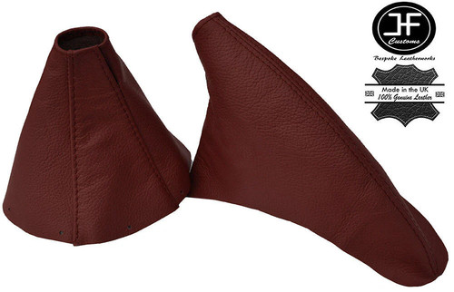 Dark red leather - dark,
