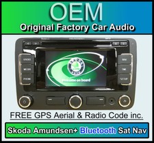 Skoda Rapid Navigation, Bluetooth Handsfree, Skoda Amundsen Sat Nav car stereo